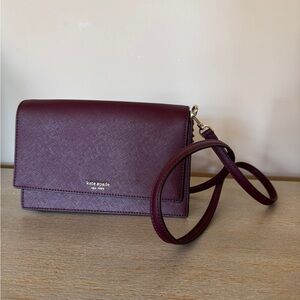 Kate Spade New York Cameron Convertible Crossbody | Burgundy | Never Used)